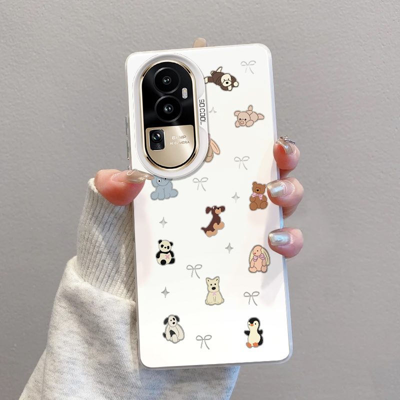 OPPORENO10手机壳磨砂彩银IMD