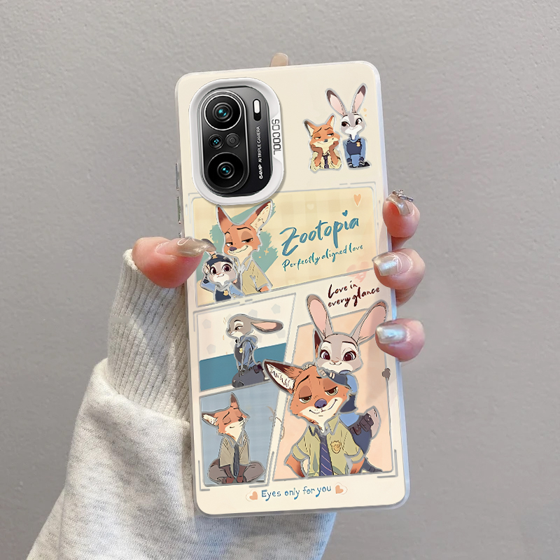 红米k40手机壳尼克和朱迪漫画