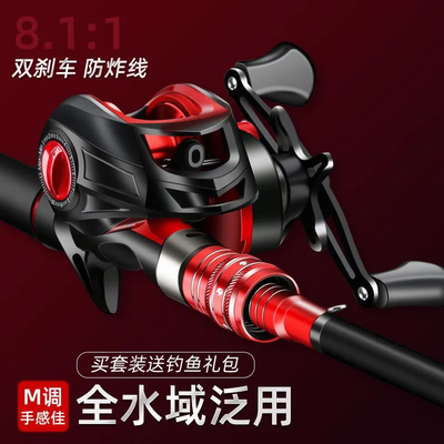 全套路亚竿套装入门级纺车轮远投海竿鱼竿路亚杆新手套装直柄海杆