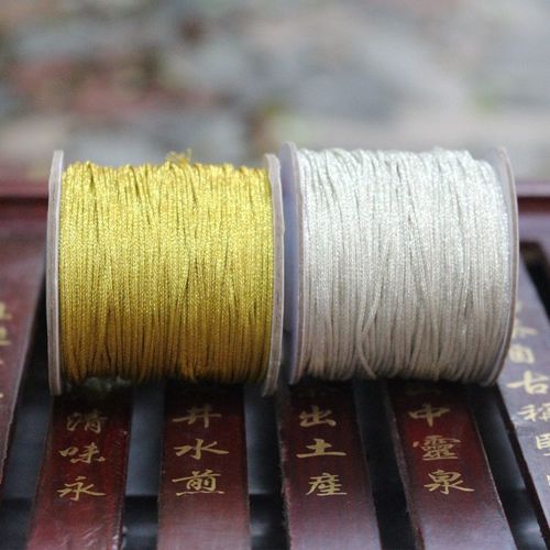 金线银线玉带牌0.8 1mm编织项链手链玉线IY线材缠线绳子
