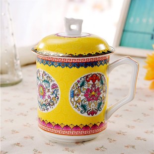 陶瓷杯 广告陶瓷杯马克杯定制LOO 骨瓷珐琅彩杯