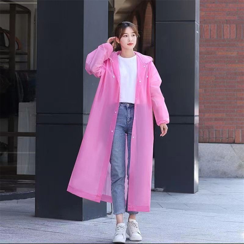 雨衣透明电动车雨披加厚加长eva雨衣家用旅游便携一次性雨衣