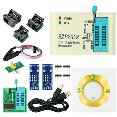 EZP2019高速SPI FLASH编程器 24/25/93 bios 25T80烧录 脱机复制