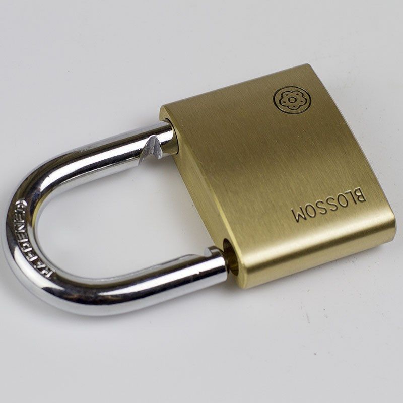 梅花牌腰圆铜锁防锈铜锁仓库大门全铜可订通开挂锁锁头