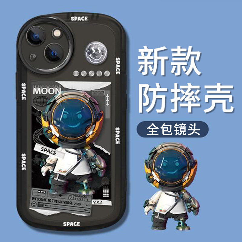 潮牌宇航员iPhone13手机壳苹果14promax新款12防摔11镜头全包xr小众x创意xs硅胶8plus高级感14pro男士套7适用,3C数码配件,手机保护套/壳,淘宝优惠券,粉丝福利购,淘宝优惠卷