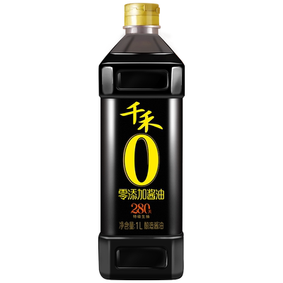 千禾零添加280天头道原香酱油1L
