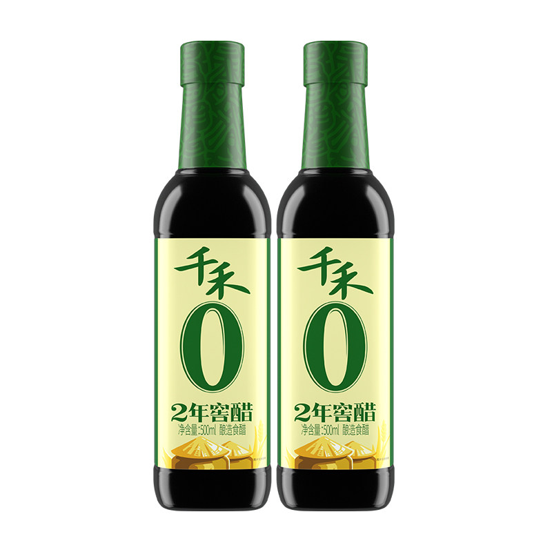 千禾零2年窖醋500ml*4酿造食醋陈醋蘸料凉拌菜饺子佐餐调味品调料,粮油调味/速食/干货/烘焙,醋/醋制品/果醋,淘宝优惠券,粉丝福利购,淘宝优惠卷