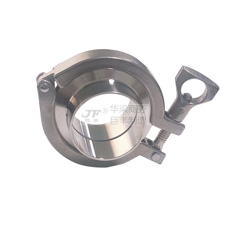 正304卫生级卡箍套/304卡箍一y个+304接头两个+硅胶垫19-305