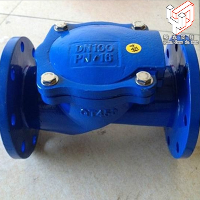 H44X-16Q橡胶瓣止回阀 球墨铸铁法兰止回阀  DN50 65 80 100 150