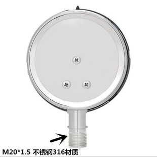 YN100BF抗震0 真空表 1.6MPA 水压油压气压 Y100不锈钢耐震压力表