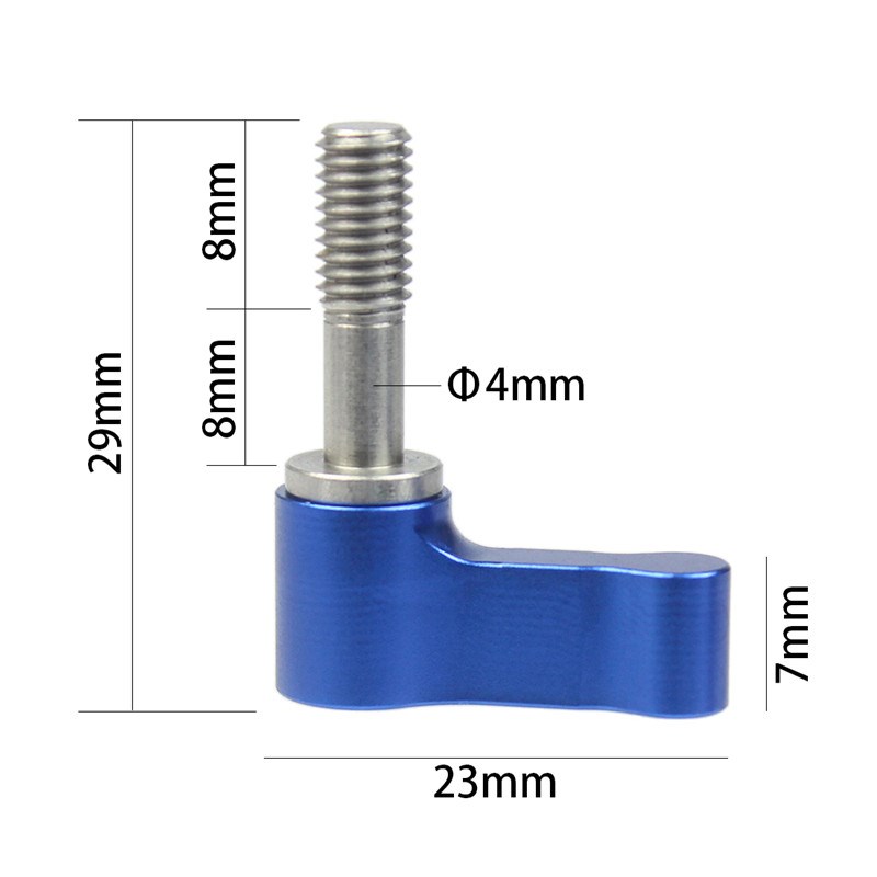 飞超 运动相机M5螺丝单反M4*17mm手拧可调节单翼耐腐蚀不锈钢螺杆