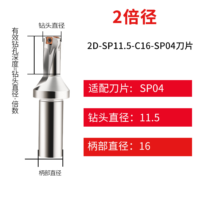 数控U钻快速钻头暴力钻WC刀片喷水钻长度直径2/3/4/5倍径车床刀柄