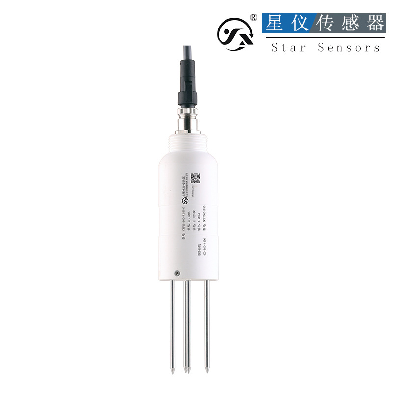 土壤水分感测器CSF13温湿度计4-20mA高精度土壤温湿度变送器
