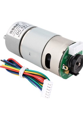 JGB37545直流减速电机霍尔编码器测速码I盘AGV小车马达12V 24V