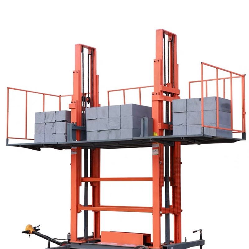 移动式液压升降电动砌筑抹灰平台工地上砖脚手架砌筑升降平台