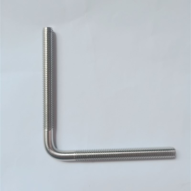 定做不锈钢七字钩双头牙螺栓弯钩螺丝L型螺杆M4M5M6M8M10M12