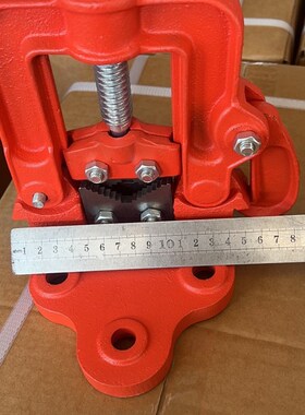 龙门钳重型管子压力钳三角架台虎钳管子夹具台钳工作台镀锌管专用