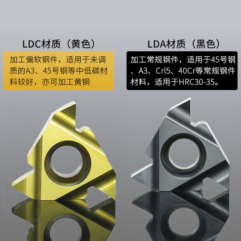 数控刀片钢件用外螺纹刀片刀粒11/16ER/A/AG55/60/14W车床刀片