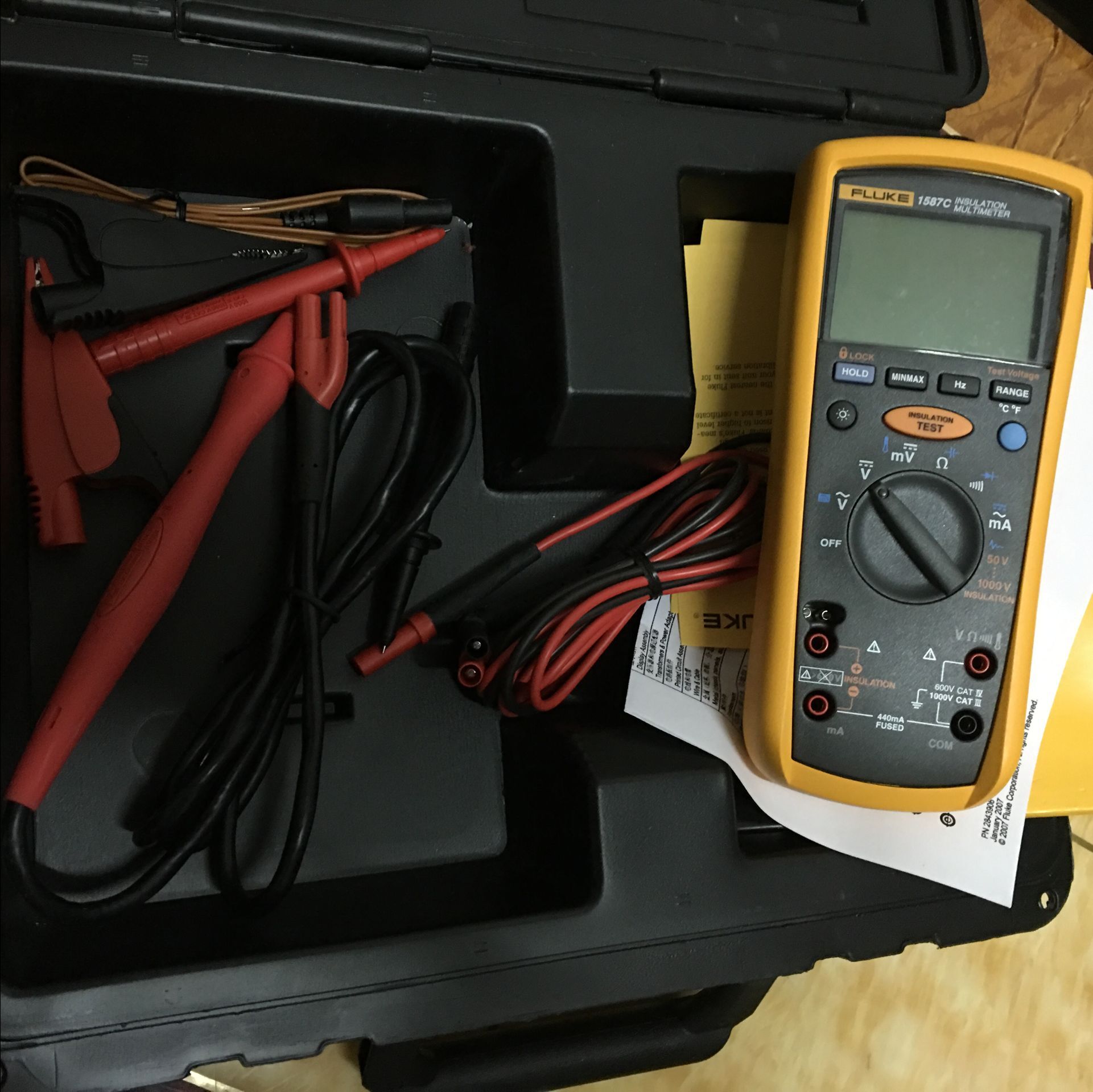 现货FLUKE福禄克1587C 1587 1587FC 绝缘万用表 兆欧表 低价促销