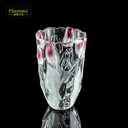 弗莱文茨水晶玻璃郁金香花瓶