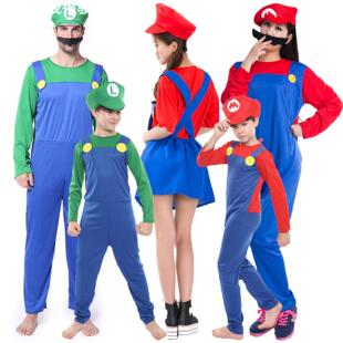 Halloween Super Mario costume anime set万圣节超级玛丽服装