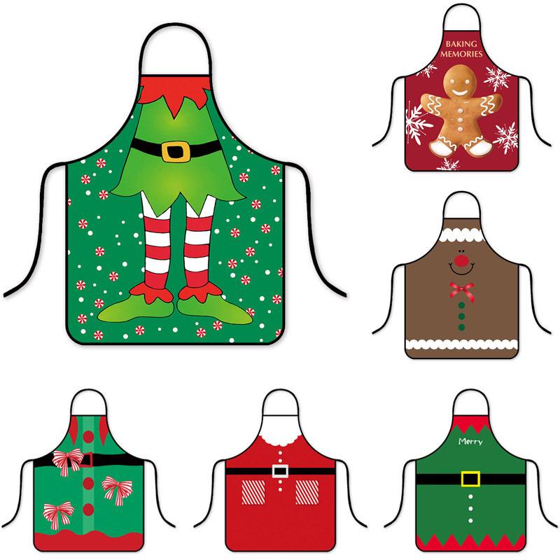 New Christmas apron with quirky decorations圣诞节新款围裙