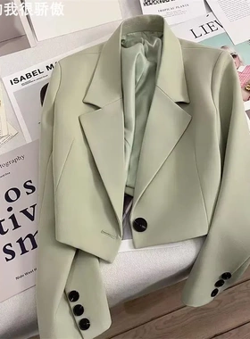 Short Blazer for Women 短款西装外套女士西服