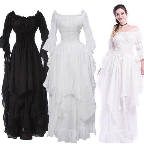 Halloween lace trumpet sleeve dress princess dress公主裙