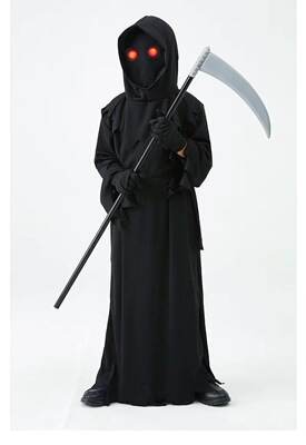 Children's Halloween horror Reaper costume万圣节cosplay扮演