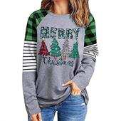 Top圣诞快乐T Merry Shirt Women shirt Christmas 恤上衣