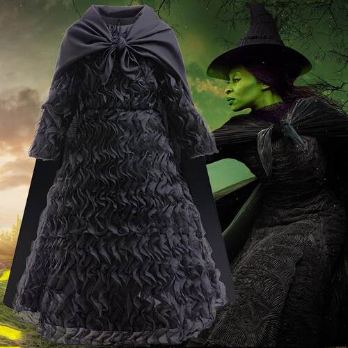 Halloween children's clothing cosplay magic witch dress