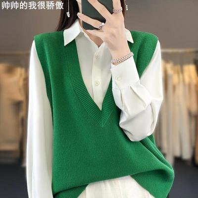Loosewomen'sknittedvest针织