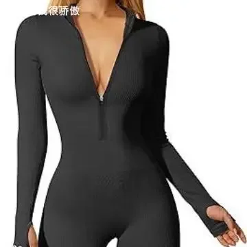 Front-ziplong-sleeveonepiece