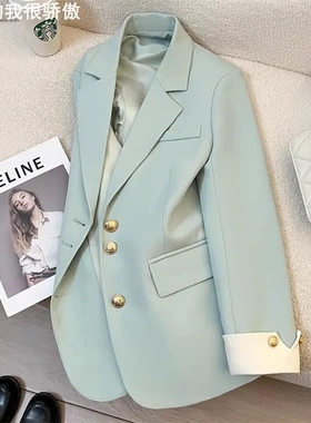 White Blazer Women Tailored Suit Jacket白色西装外套女西服