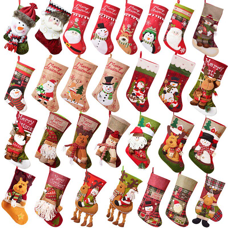 christmas socks gift bag gift bag elderly decorative socks