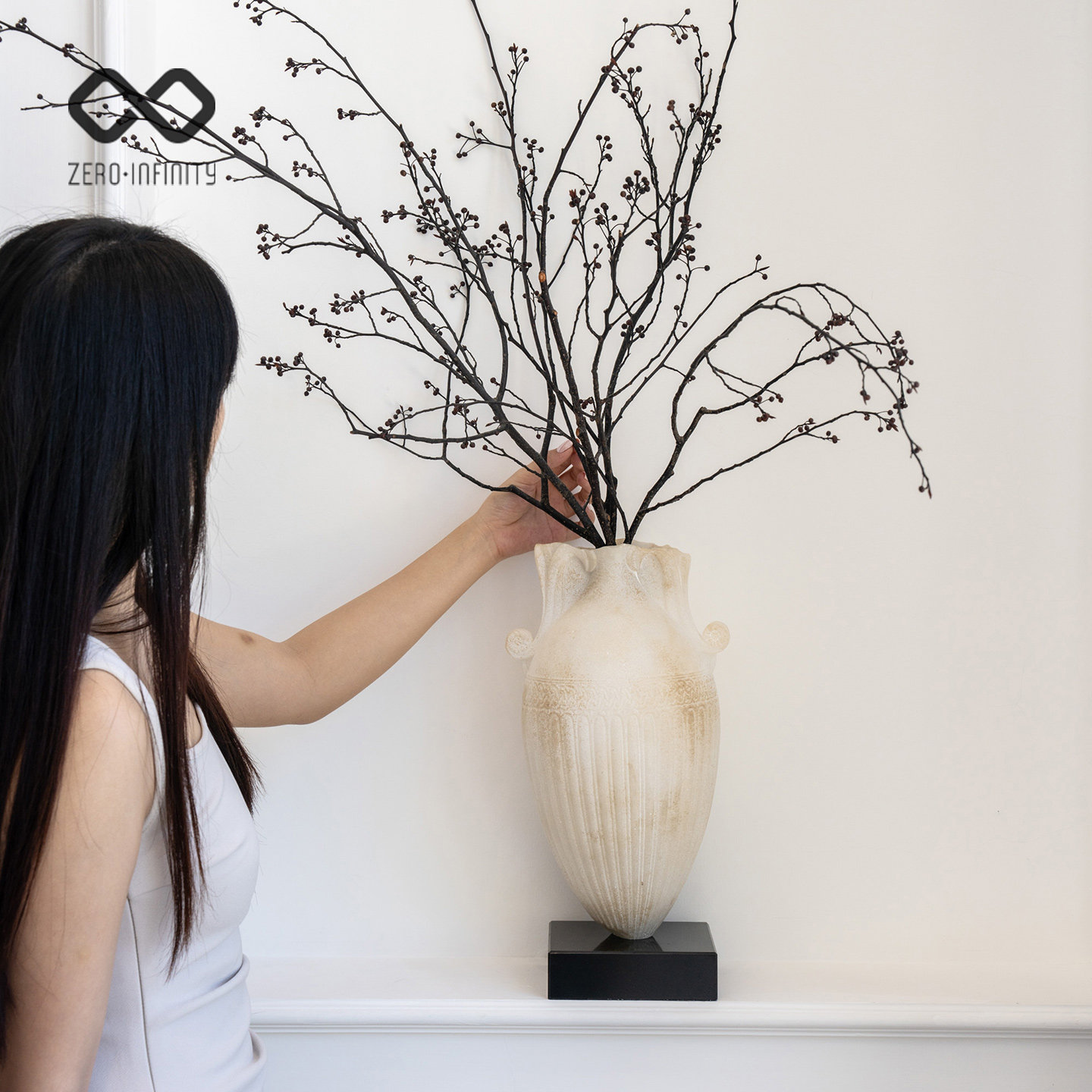 法式中古大花器轻奢样板间花瓶