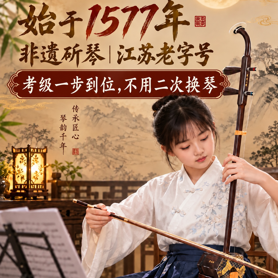 赵军二胡乐器考级老红木十大名牌