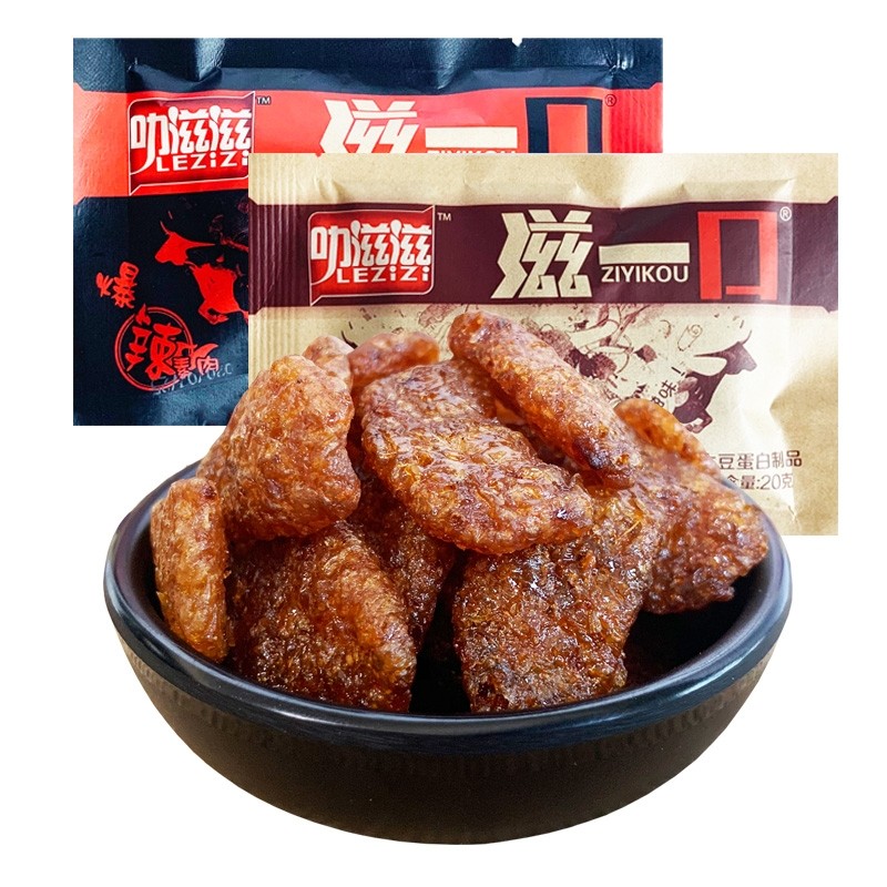 叻滋滋滋一口豆制品祯香肥牛素牛肉辣素肉8090怀旧辣条零食30小包