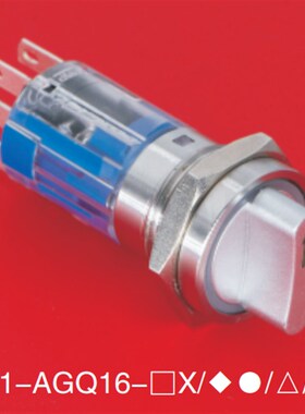 ONPOW红波欧宝龙金属旋钮开关LAS1-AGQ16-11X/21机床选择钮