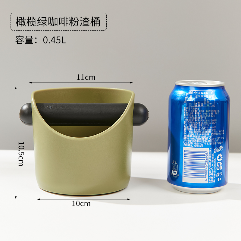 加厚抽屉式咖啡机粉渣盒商用不锈钢敲渣盒吧台加厚粉渣桶敲渣桶