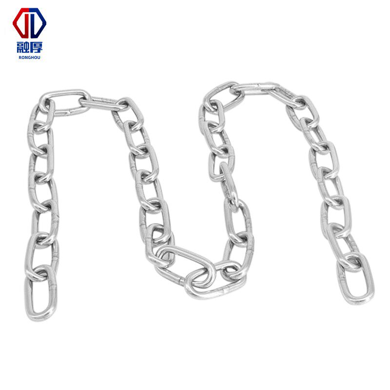 304不锈钢链条户外晾衣链铁链子无缝链条锁链条1.2/1.5/3/4/20mm
