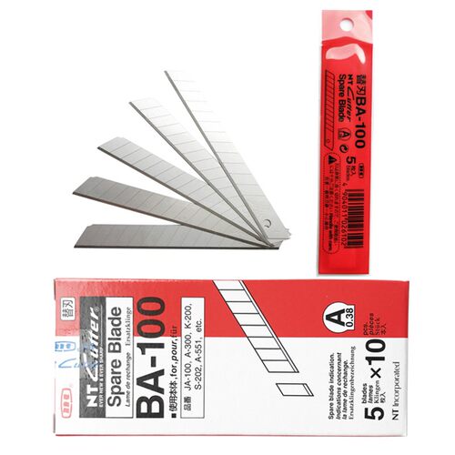 日本NT CUTTER BA-100小号美工刀片可折断裁墙壁纸切割长通用替刃