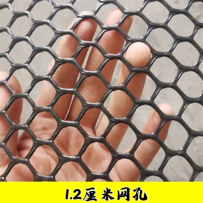 小孔黑色塑料网阳台防护网封窗防漏垫网格防猫安空调网养殖网