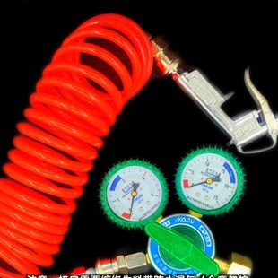 高压氦气阀减压器地爆球打气工具氢气充气气球氦气压力表阀门充枪