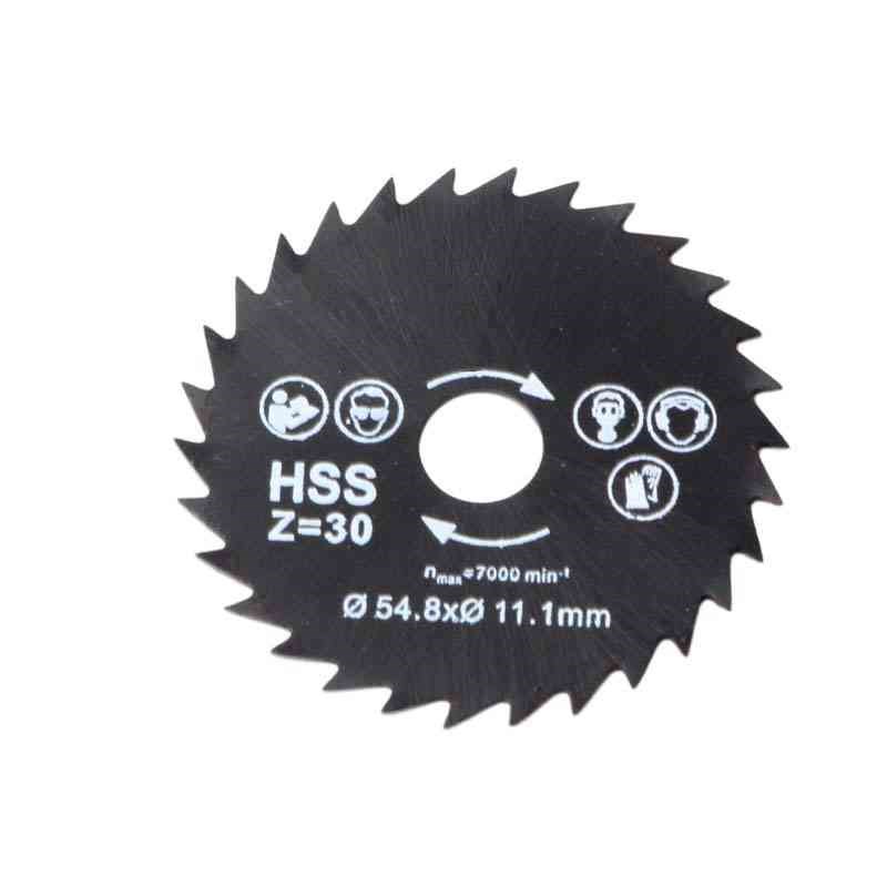 3PC高速钢锯片 54.8mvm金刚砂木工铜铝软金属切割片电磨机配件
