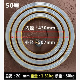 金属餐桌转盘底座玻璃大理石旋转轴承圆桌家用饭桌旋转器转心轨道