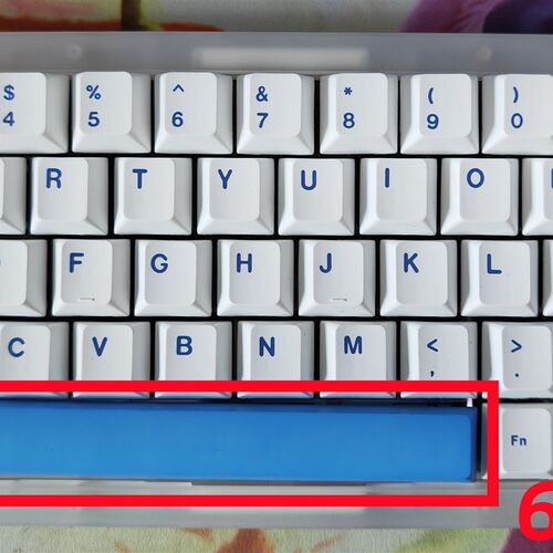 NN64 左移64PCB GH60下灯位开槽分裂空格 7回律动喇叭旋钮阶梯CAP