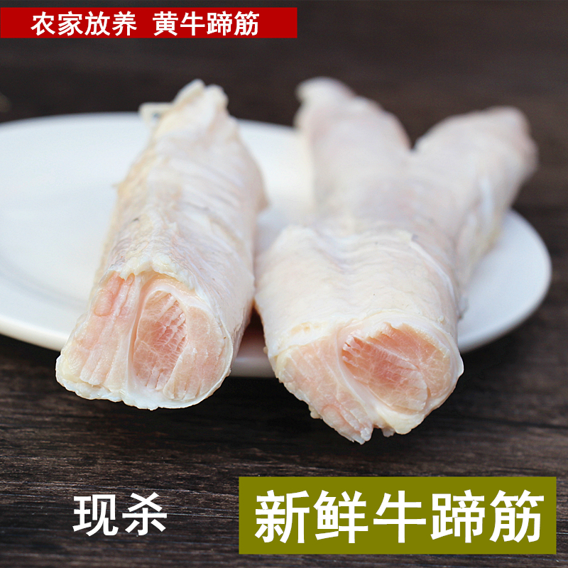新鲜牛蹄筋一斤 生牛蹄筋 牛大筋 生牛筋牛脚筋 牛蹄子筋放养黄牛