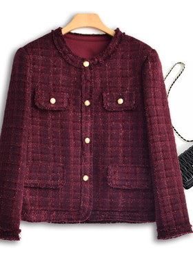 2025新款早春秋胖妹妹高级感超好看韩系名媛系小香风外套58015-1