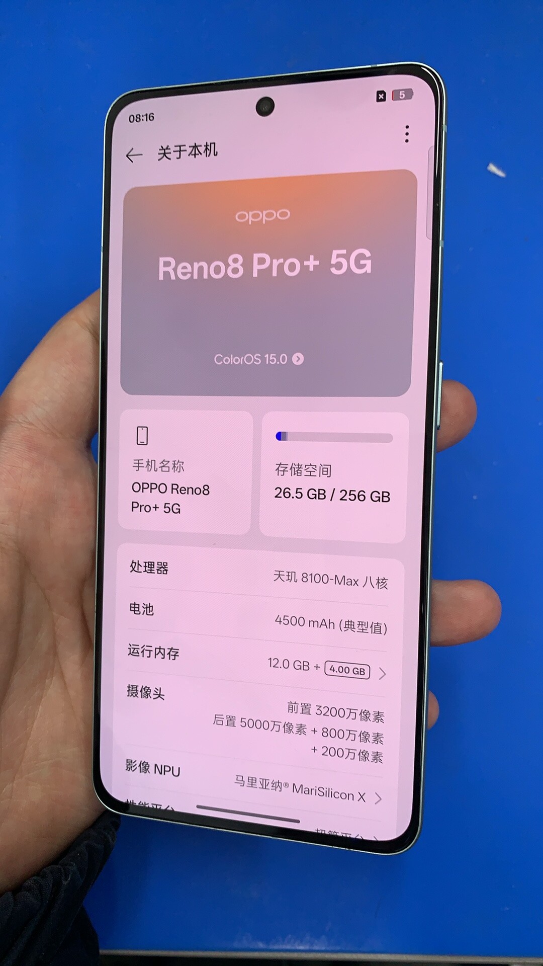 OPPO Reno8 Pro+ 5G smartfon, yüksək performanslı oyun telefonu